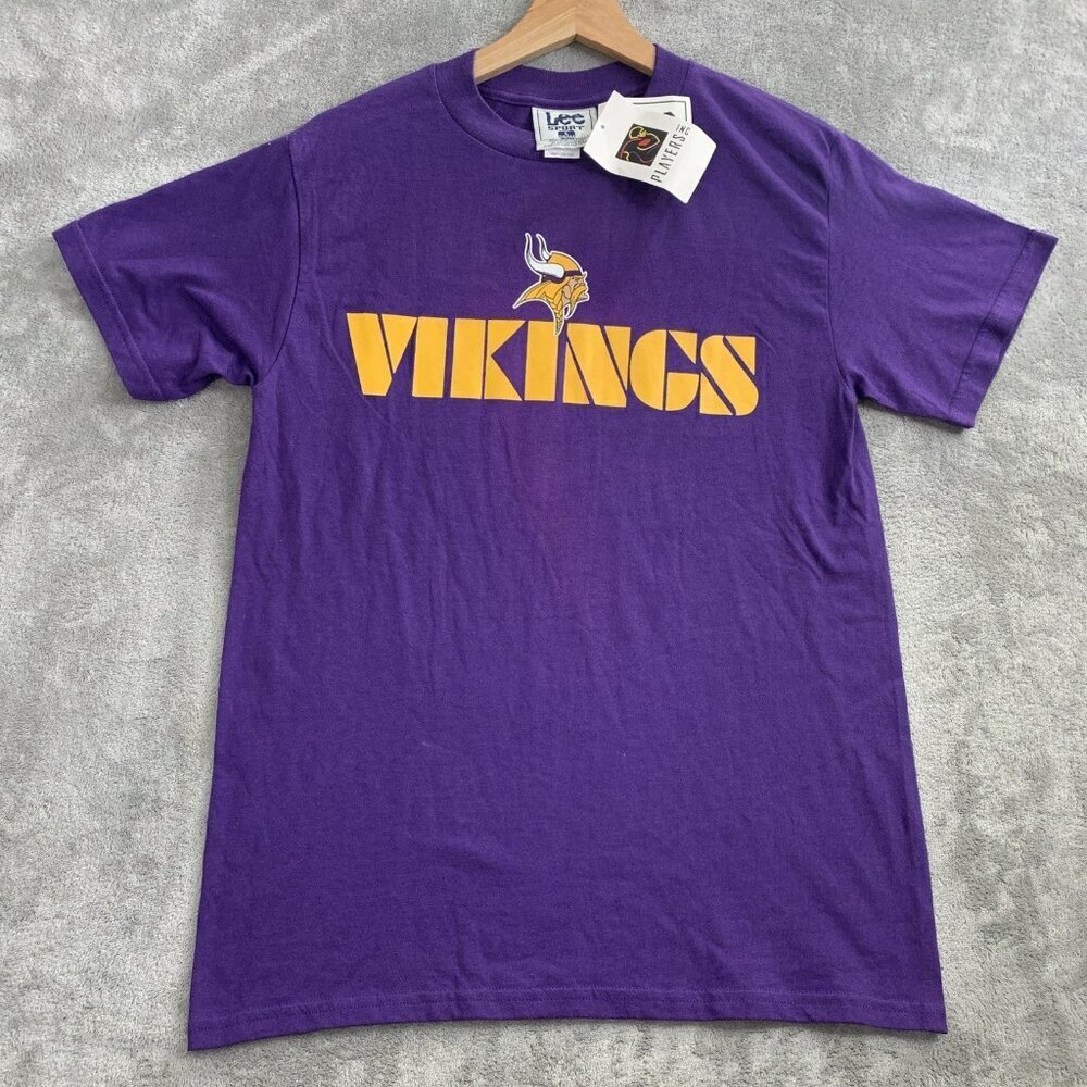 Vintage Lee Sport Shirt Boys Youth Large Minnesota Vikings #7 Randall Cunningham